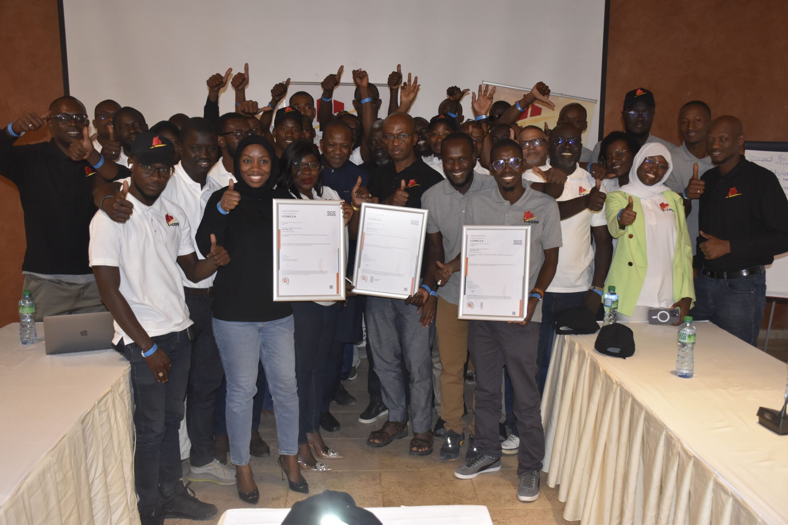 Triple certification ISO 9001 version 2015, 14001 et 45001 version 2018.